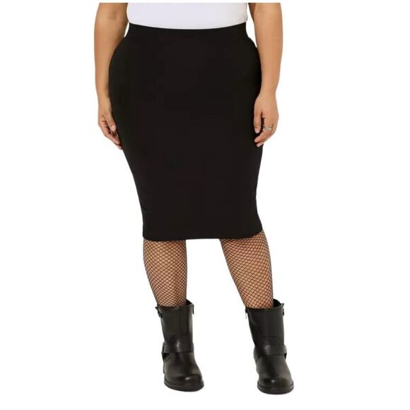 New! Torrid Black Pencil Skirt Sz 22 - Picture 3 of 6